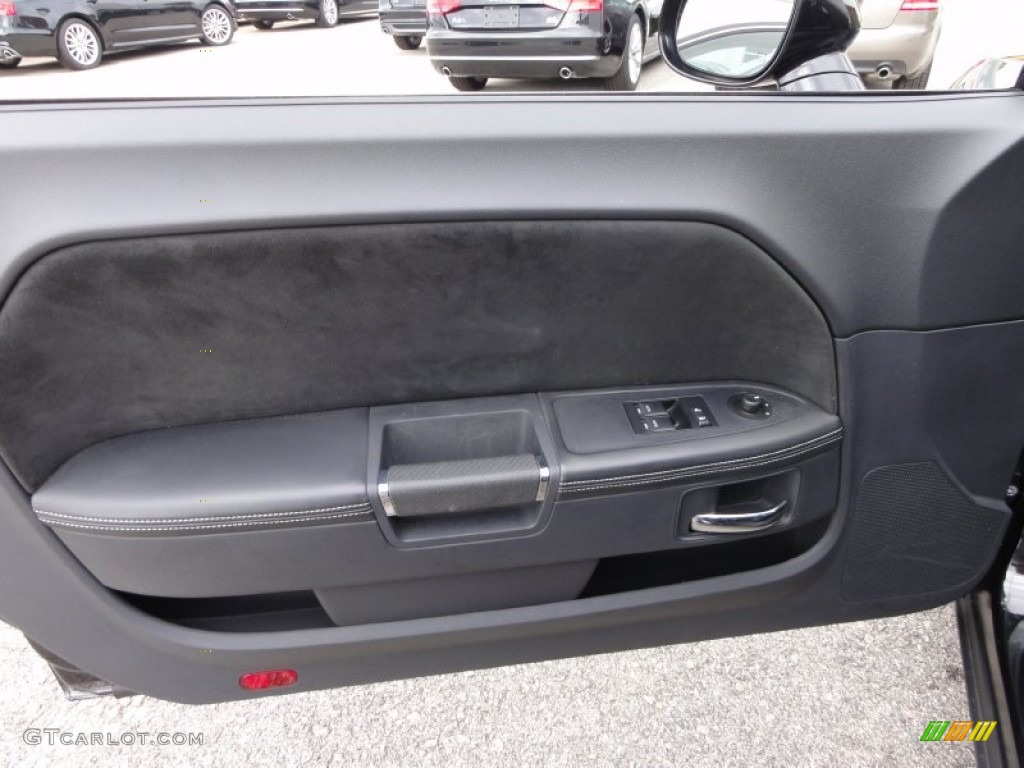 2010 Dodge Challenger SRT8 Dark Slate Gray Door Panel Photo #54811582