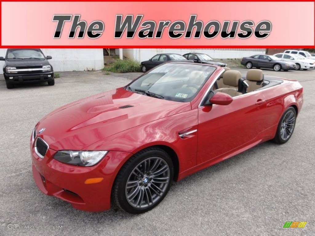 2008 M3 Convertible - Melbourne Red Metallic / Bamboo Beige photo #1