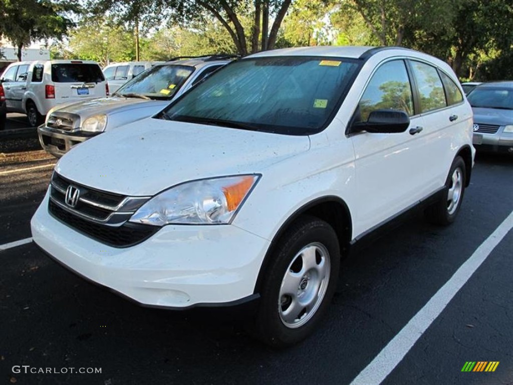 2010 CR-V LX - Taffeta White / Gray photo #4