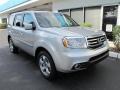 2012 Alabaster Silver Metallic Honda Pilot EX  photo #1