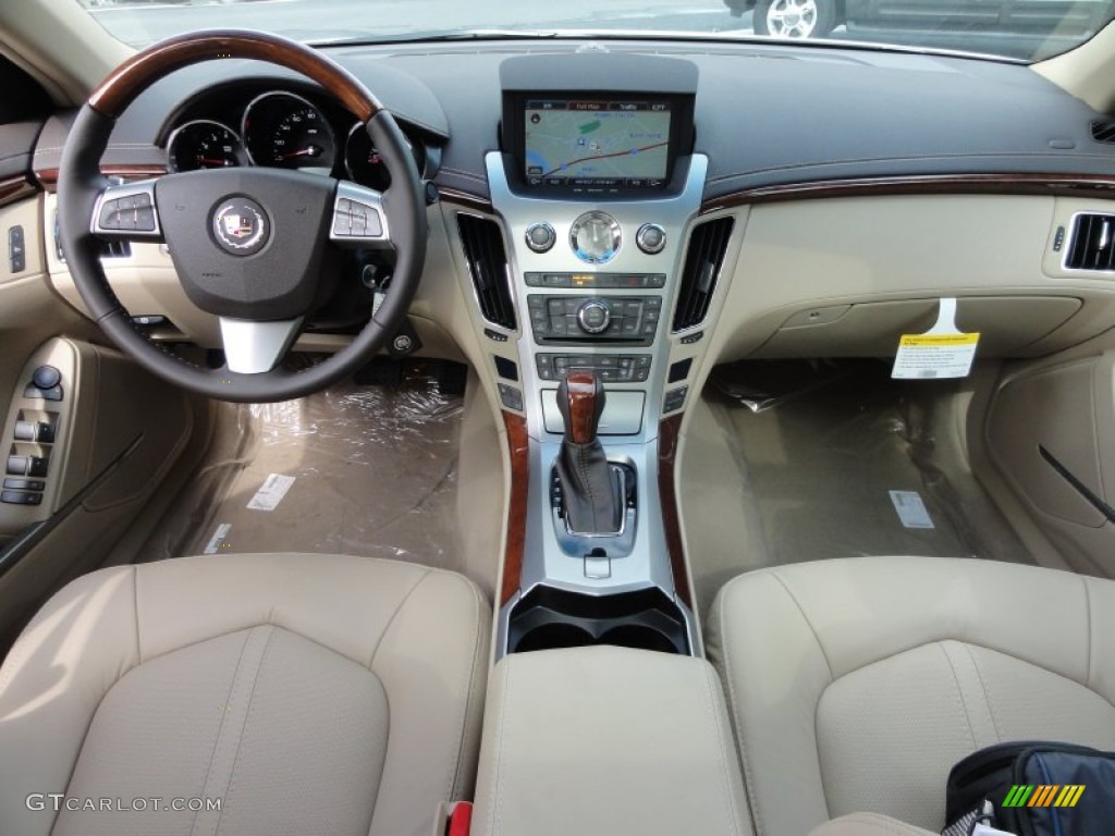 2012 Cadillac CTS 4 3.0 AWD Sedan Cashmere/Cocoa Dashboard Photo #54814180