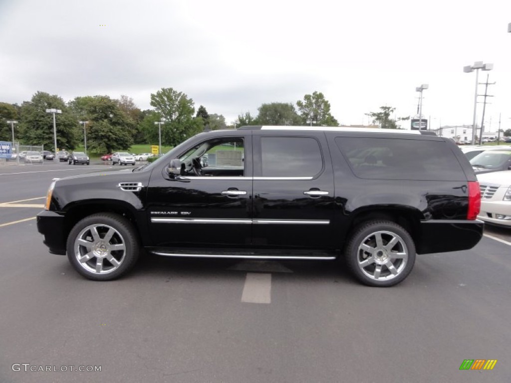 Black Raven 2012 Cadillac Escalade ESV Luxury AWD Exterior Photo #54814441