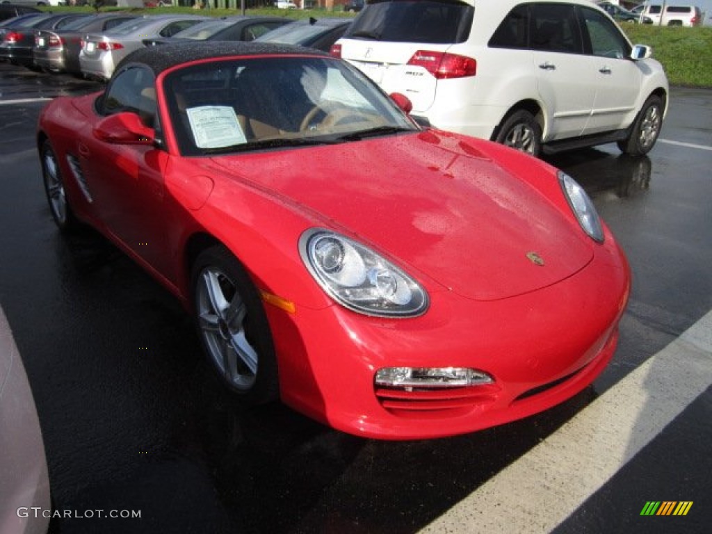 2009 Boxster  - Guards Red / Sand Beige photo #1