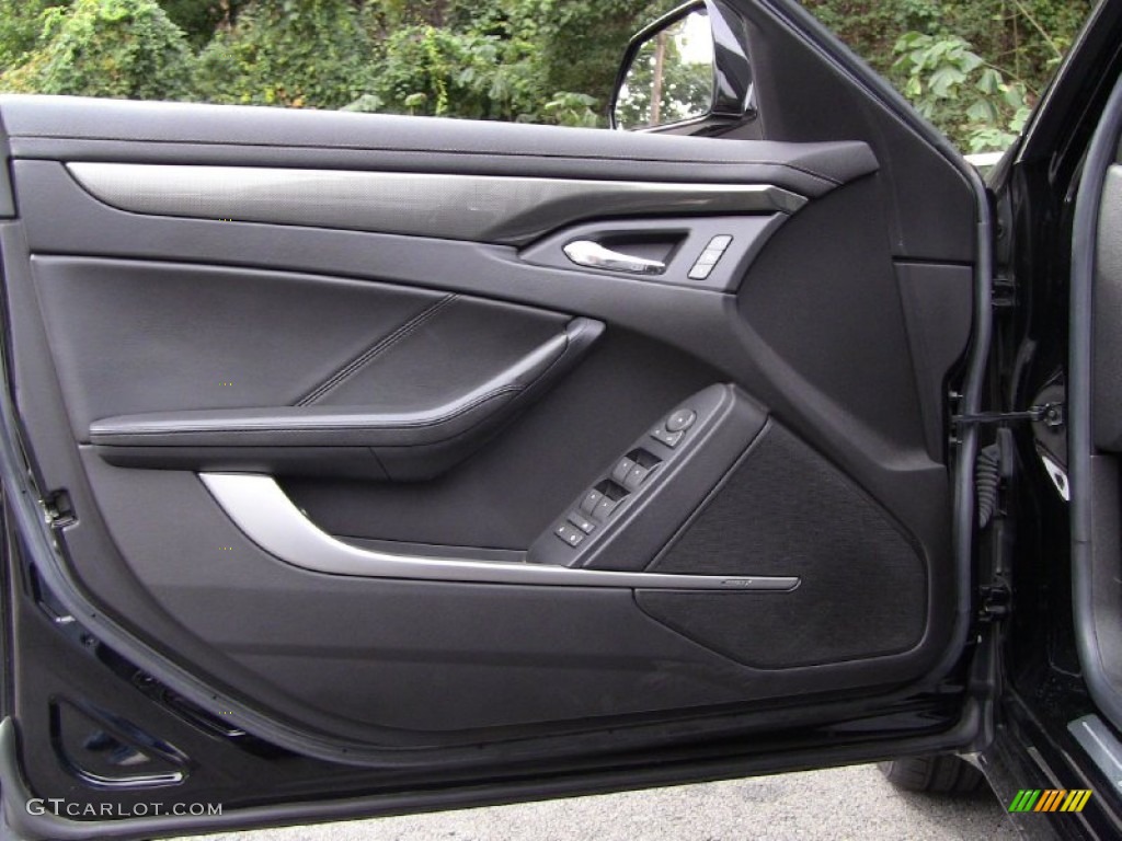 2008 Cadillac CTS 4 AWD Sedan Ebony Door Panel Photo #54815716