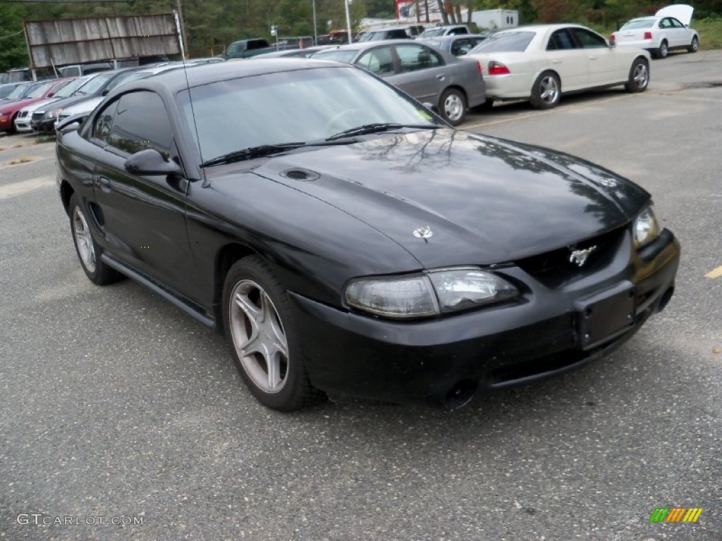 1996 Mustang GT Coupe - Black / Saddle photo #3