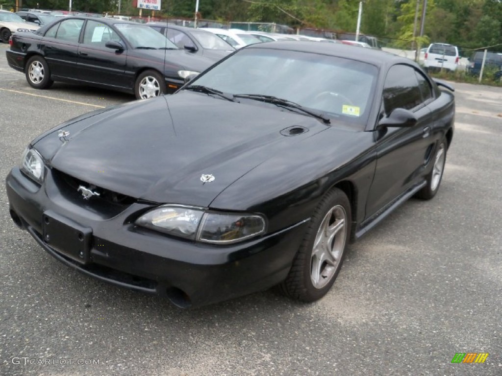 1996 Mustang GT Coupe - Black / Saddle photo #4