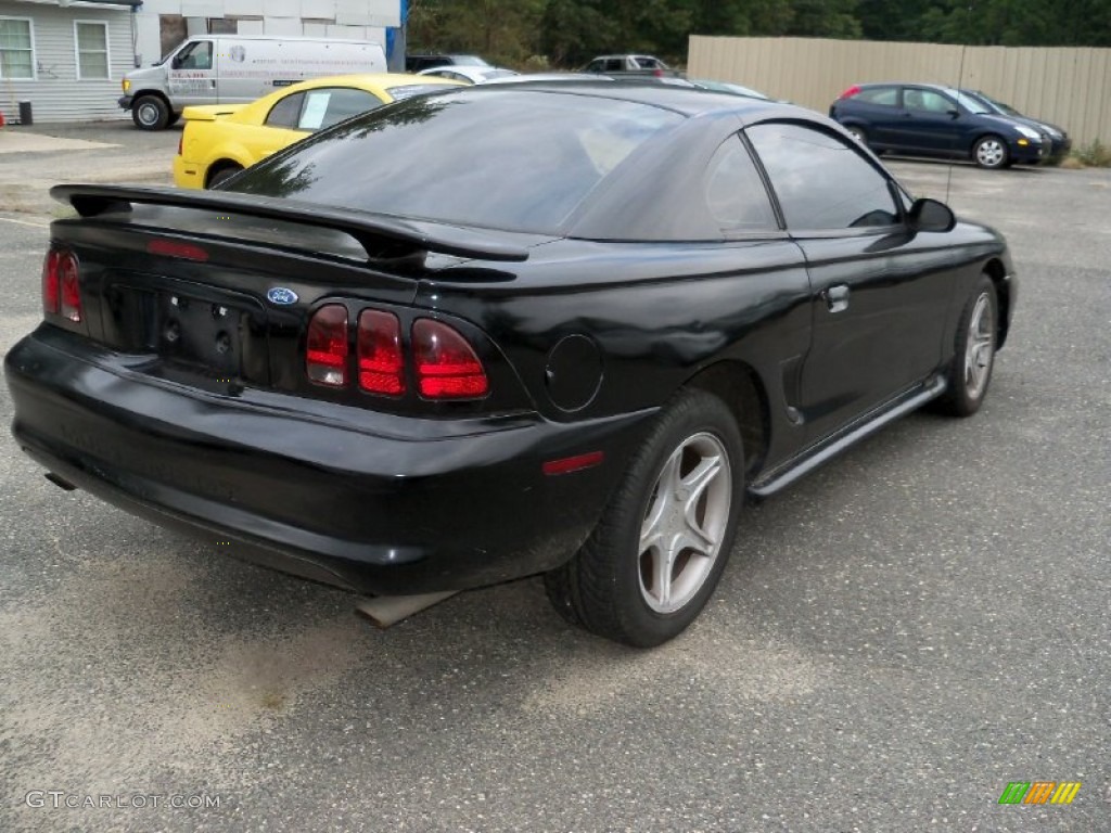 1996 Mustang GT Coupe - Black / Saddle photo #7