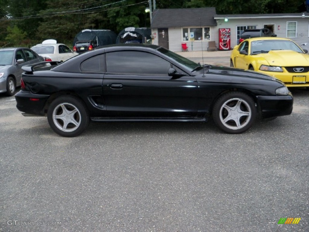 1996 Mustang GT Coupe - Black / Saddle photo #8