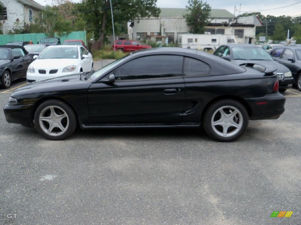1996 Mustang GT Coupe - Black / Saddle photo #9