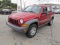 2005 Inferno Red Crystal Pearl Jeep Liberty Sport 4x4  photo #6
