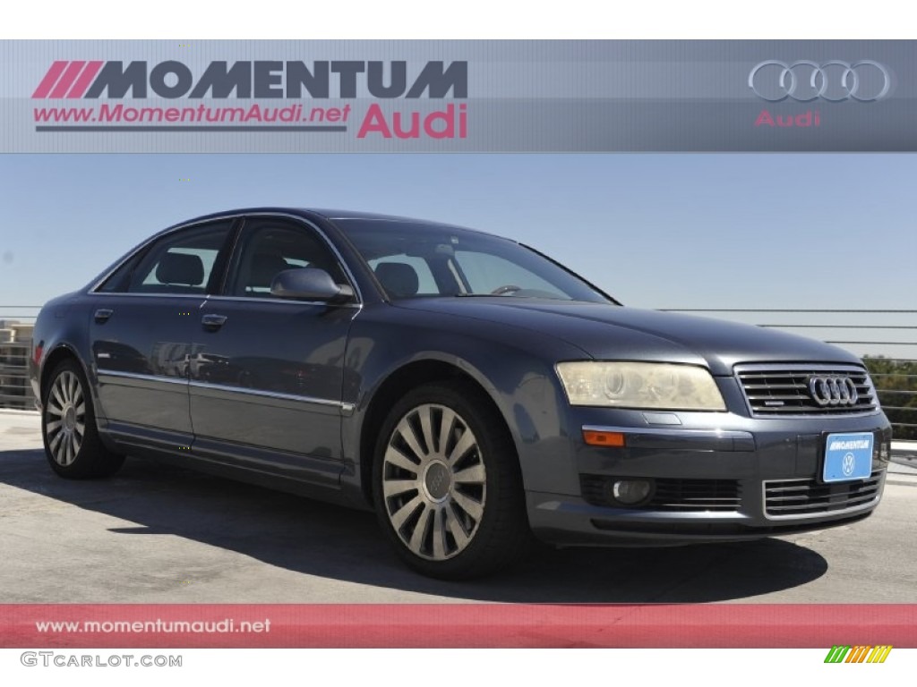 2005 A8 L 4.2 quattro - Northern Blue Pearl / Platinum photo #1