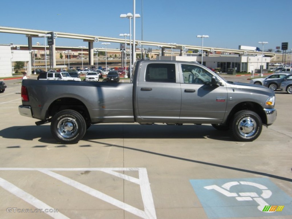 Mineral Gray Pearl 2012 Dodge Ram 3500 HD ST Crew Cab 4x4 Dually Exterior Photo #54817699