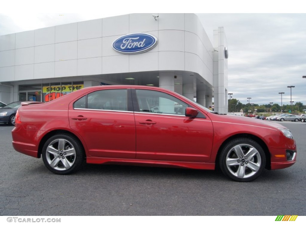 2011 Fusion Sport - Red Candy Metallic / Sport Black/Charcoal Black photo #2