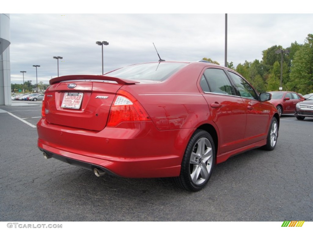 2011 Fusion Sport - Red Candy Metallic / Sport Black/Charcoal Black photo #3