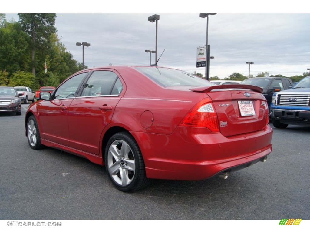 2011 Fusion Sport - Red Candy Metallic / Sport Black/Charcoal Black photo #34