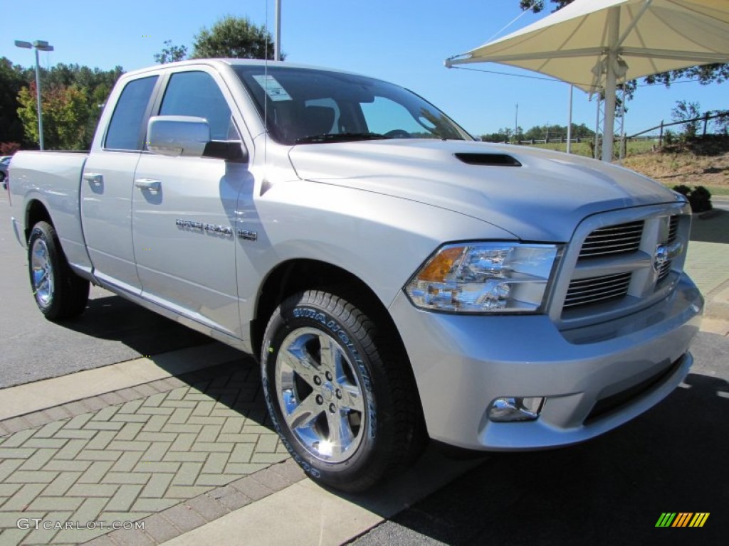 Bright Silver Metallic 2012 Dodge Ram 1500 Sport Quad Cab Exterior Photo #54820300