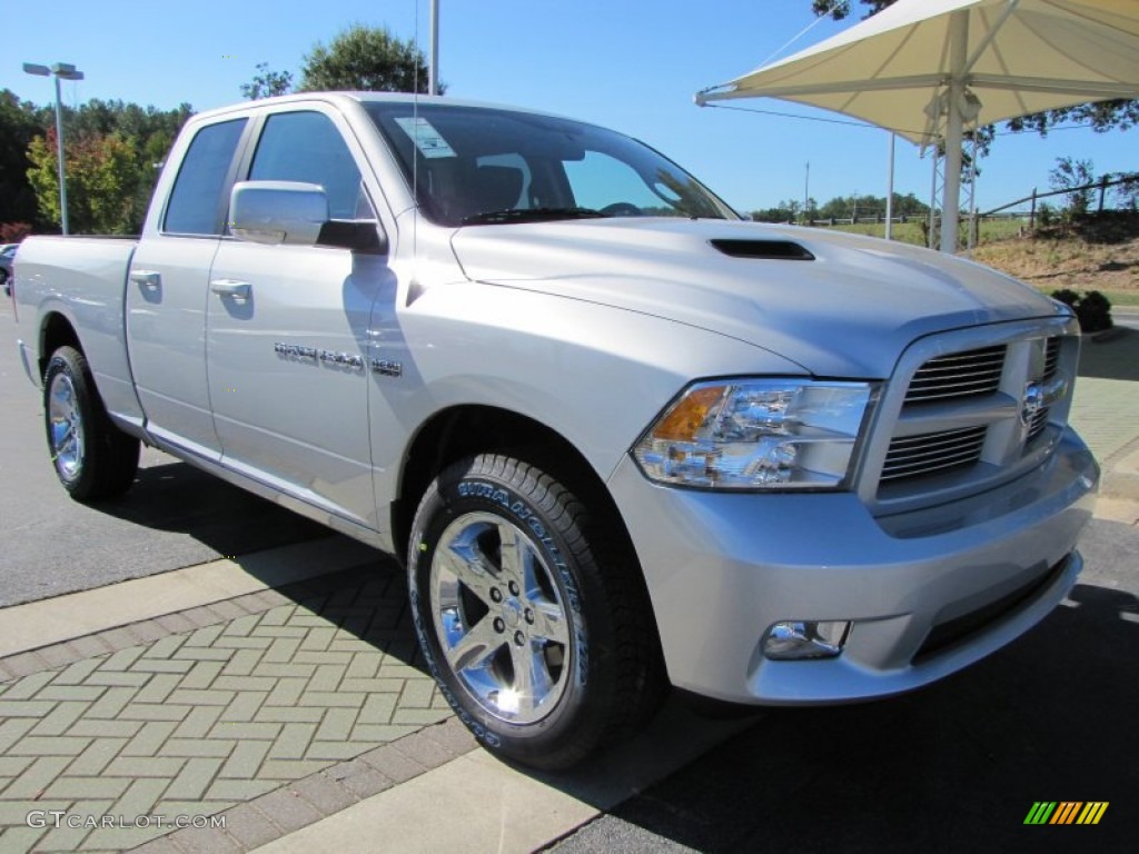 2012 Ram 1500 Sport Quad Cab - Bright Silver Metallic / Dark Slate Gray photo #4