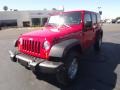 2012 Flame Red Jeep Wrangler Unlimited Rubicon 4x4  photo #1