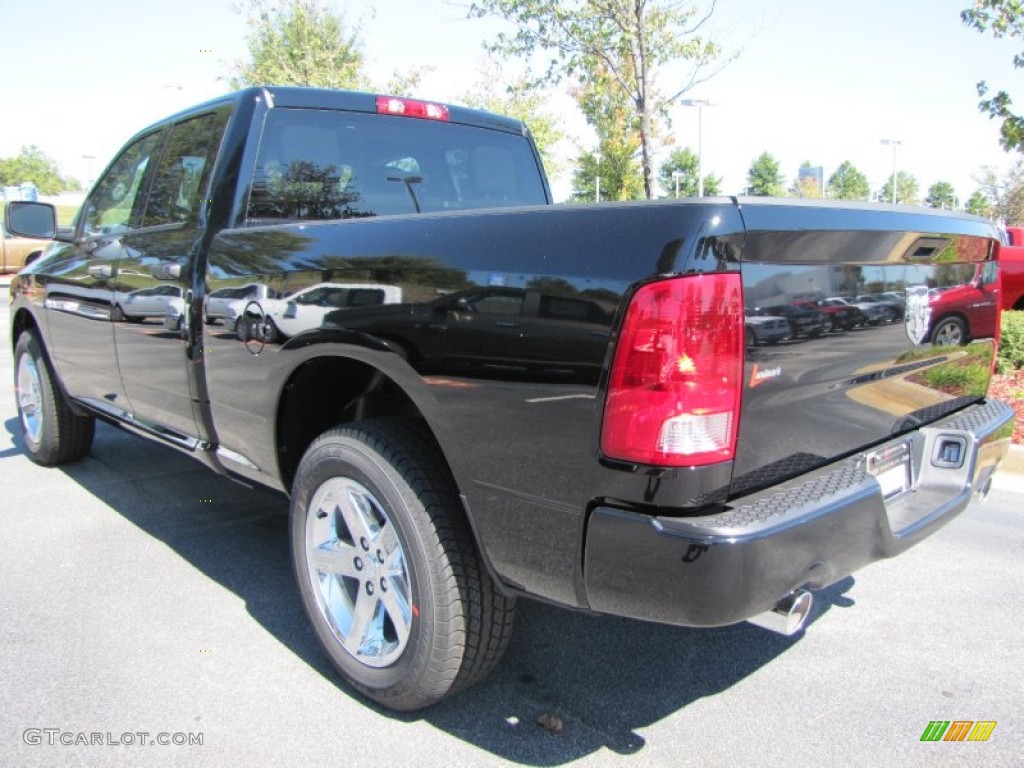 2012 Ram 1500 Express Quad Cab - Black / Dark Slate Gray/Medium Graystone photo #2