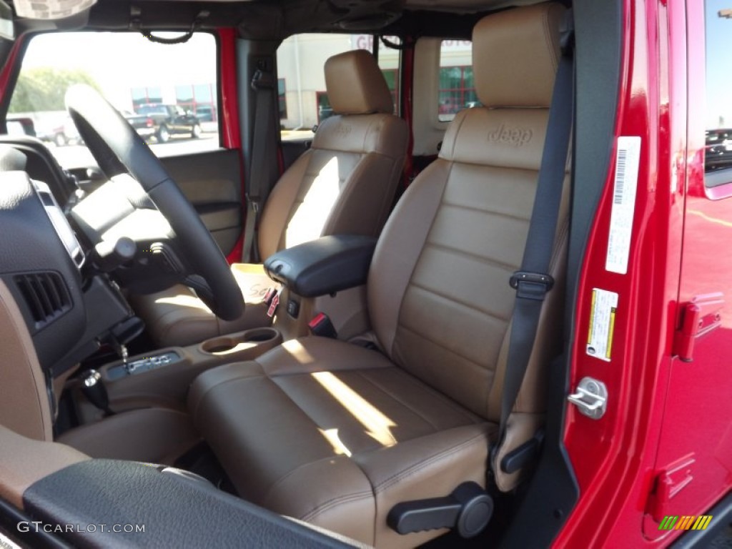 2012 Wrangler Unlimited Rubicon 4x4 - Flame Red / Black/Dark Saddle photo #13