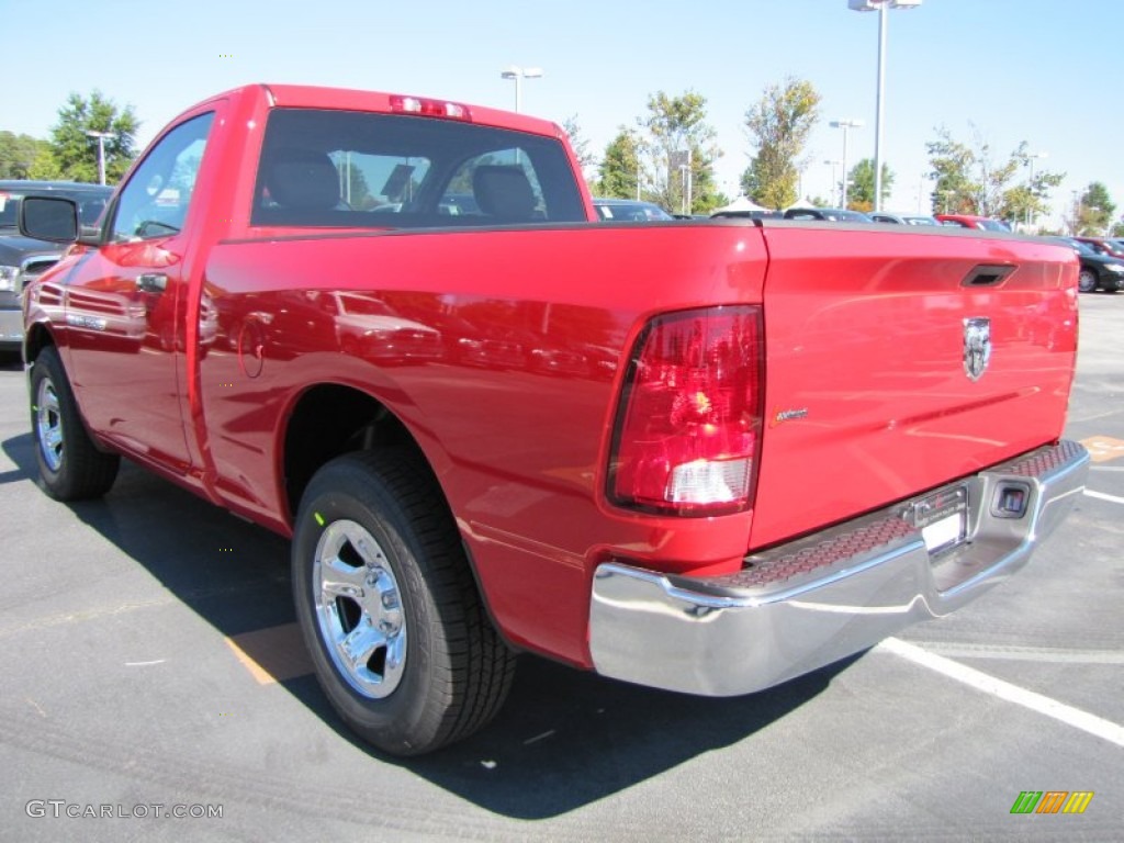 2012 Ram 1500 ST Regular Cab - Flame Red / Dark Slate Gray/Medium Graystone photo #2