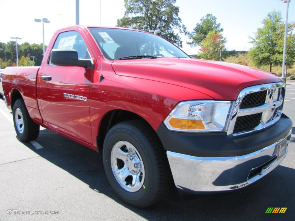 Flame Red 2012 Dodge Ram 1500 ST Regular Cab Exterior Photo #54821125