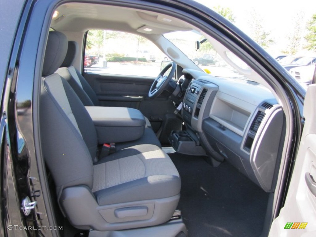 2012 Ram 1500 ST Regular Cab - Black / Dark Slate Gray/Medium Graystone photo #7