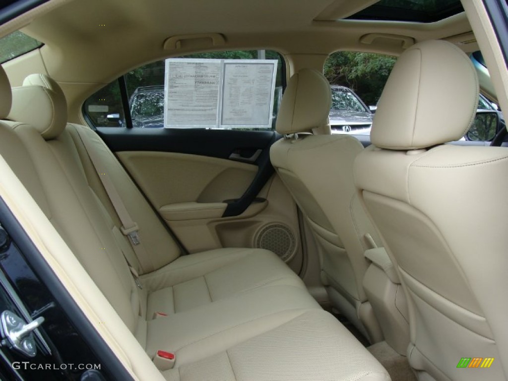 2009 TSX Sedan - Crystal Black Pearl / Parchment photo #12