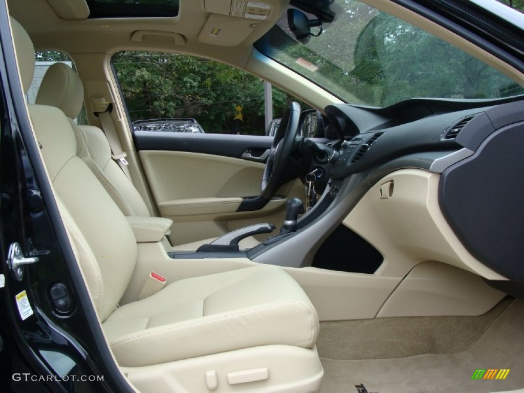 2009 TSX Sedan - Crystal Black Pearl / Parchment photo #13