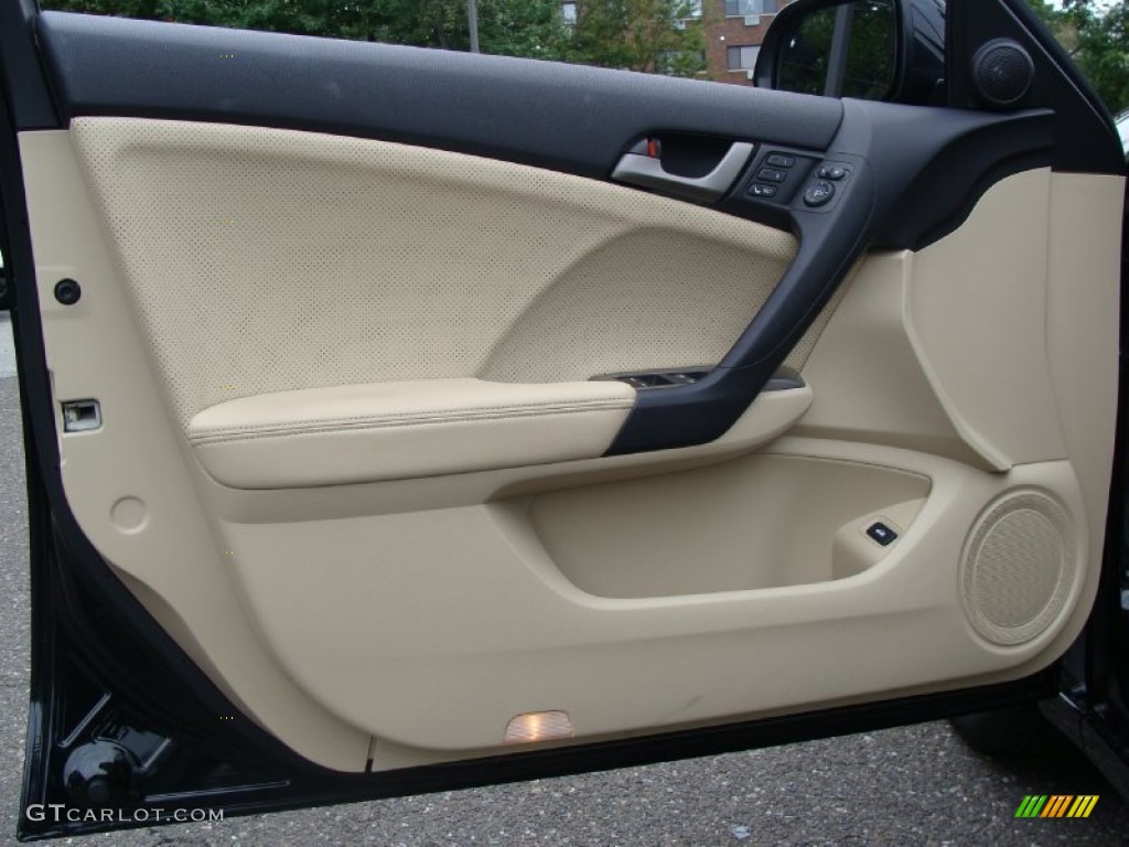 2009 TSX Sedan - Crystal Black Pearl / Parchment photo #18