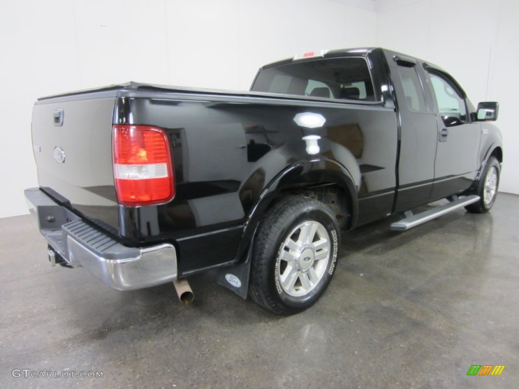 2004 F150 Lariat SuperCab - Black / Black photo #9