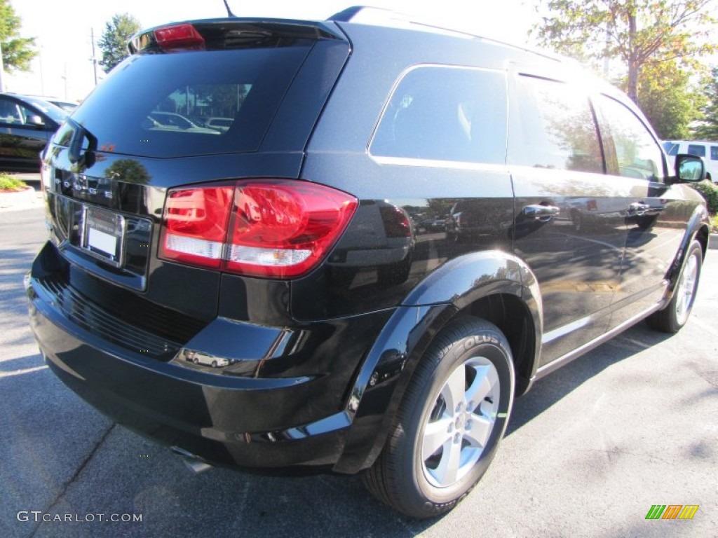 2012 Journey SE - Brilliant Black Crystal Pearl / Black photo #3