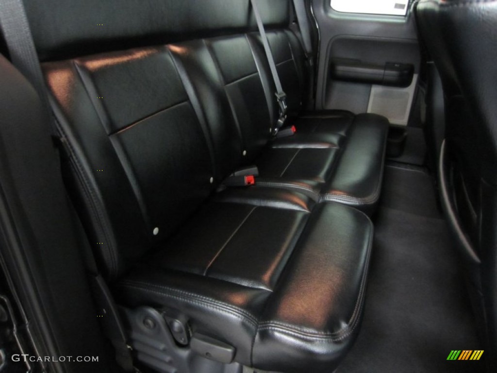 2004 F150 Lariat SuperCab - Black / Black photo #18
