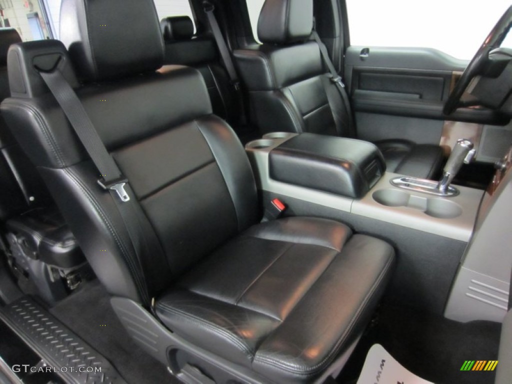 2004 F150 Lariat SuperCab - Black / Black photo #20