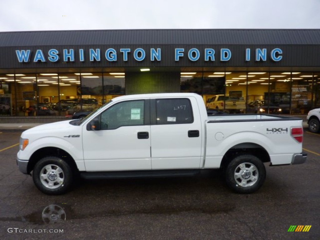 2011 F150 XLT SuperCrew 4x4 - Oxford White / Steel Gray photo #1