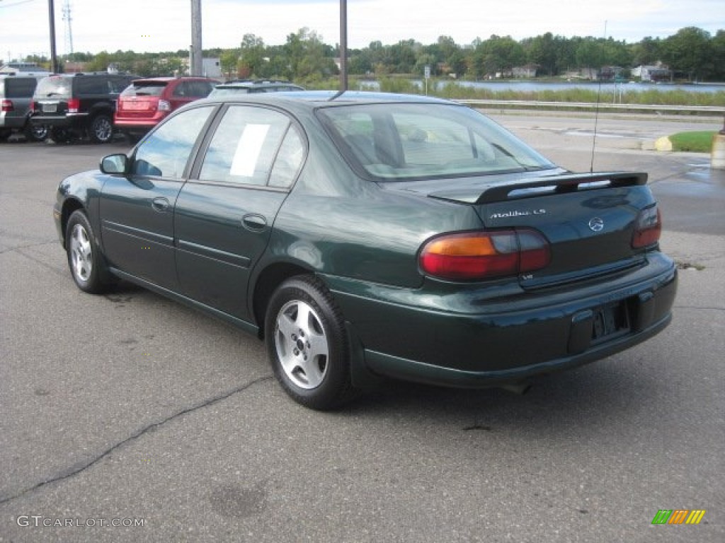 2002 Malibu LS Sedan - Forest Green Metallic / Neutral photo #8