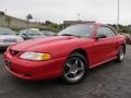 Vermillion Red 1998 Ford Mustang GT Convertible