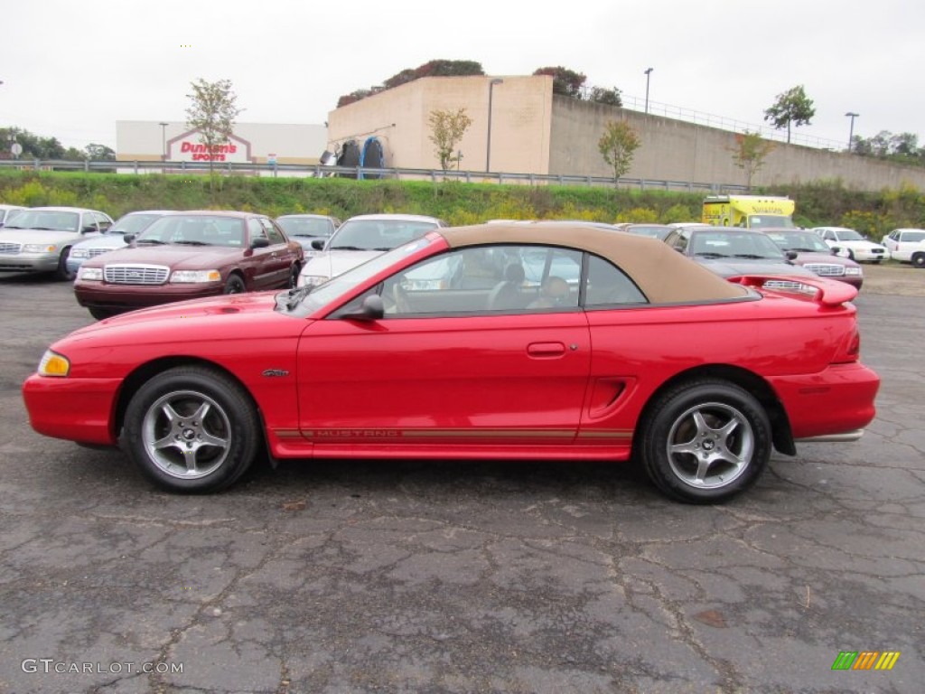 Vermillion Red 1998 Ford Mustang GT Convertible Exterior Photo #54826630