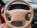 Saddle 1998 Ford Mustang GT Convertible Steering Wheel