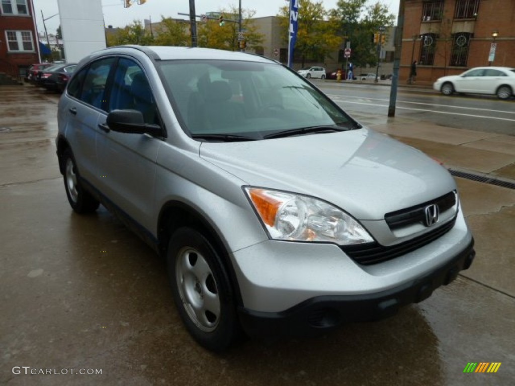 2009 CR-V LX 4WD - Alabaster Silver Metallic / Gray photo #6