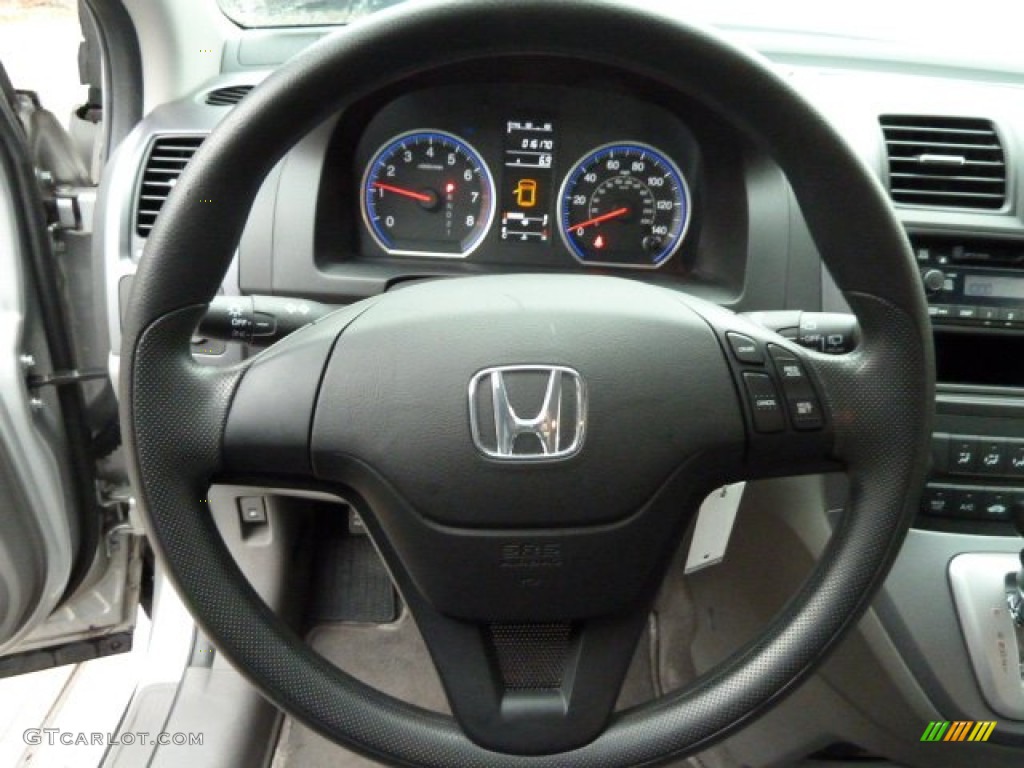 2009 Honda CR-V LX 4WD Gray Steering Wheel Photo #54826897