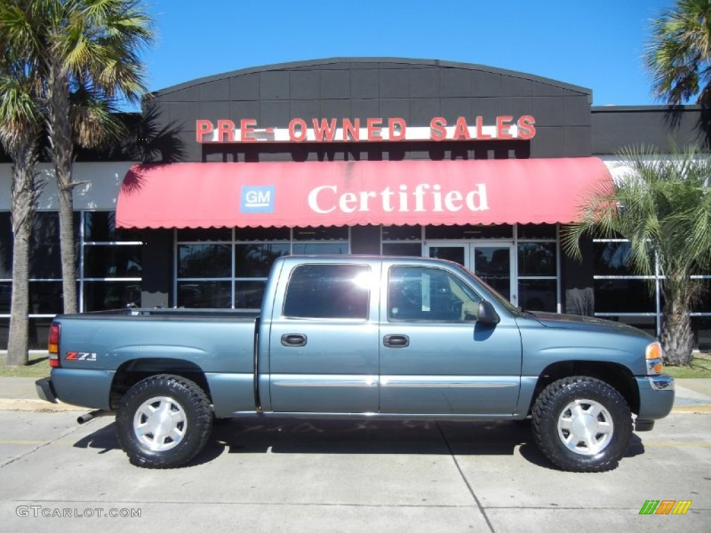 2006 Sierra 1500 Z71 Crew Cab 4x4 - Stealth Gray Metallic / Neutral photo #1