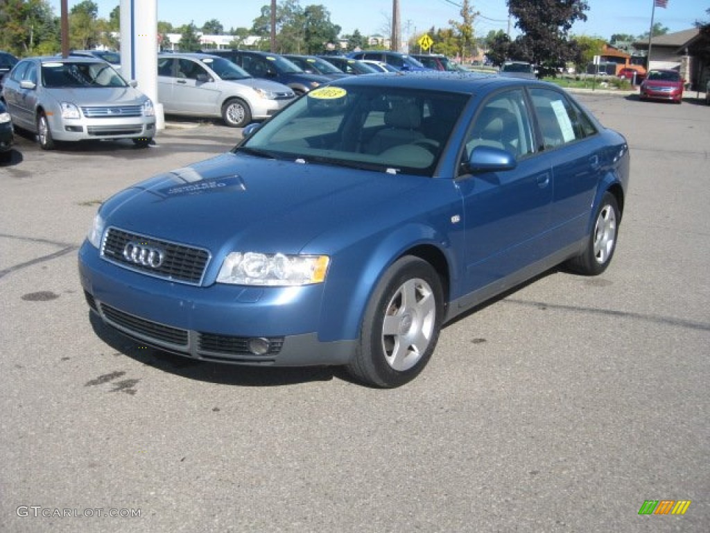 2003 A4 1.8T quattro Sedan - Denim Blue Pearl Effect / Platinum photo #10