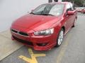 2008 Rally Red Pearl Mitsubishi Lancer GTS  photo #1