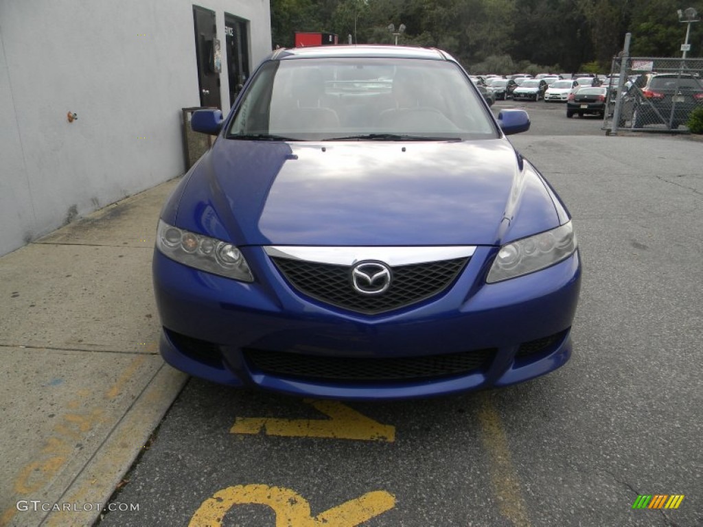 2004 MAZDA6 s Sedan - Lapis Blue Metallic / Black photo #2