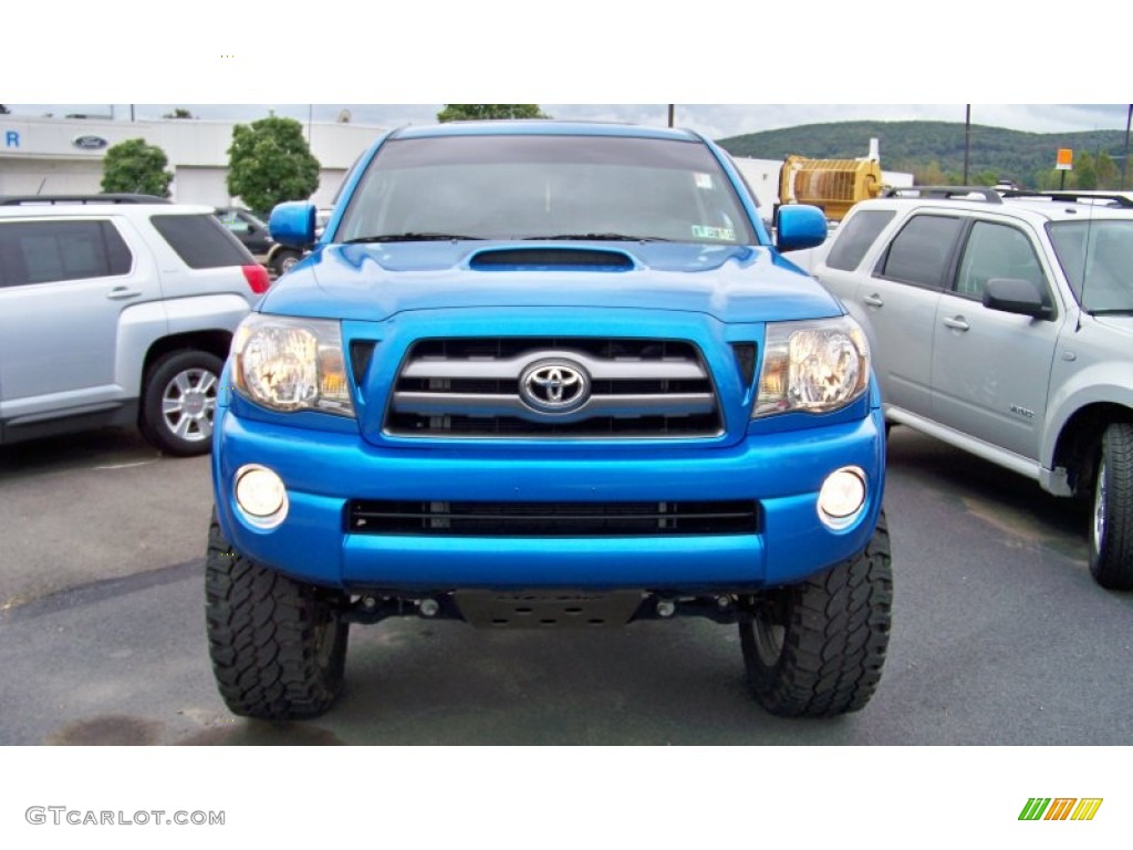 2010 Tacoma V6 SR5 TRD Sport Access Cab 4x4 - Speedway Blue / Graphite photo #2