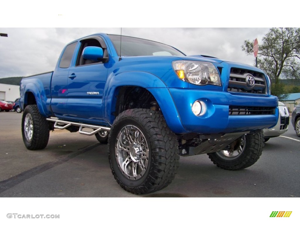 Speedway Blue 2010 Toyota Tacoma V6 SR5 TRD Sport Access Cab 4x4 Exterior Photo #54828366