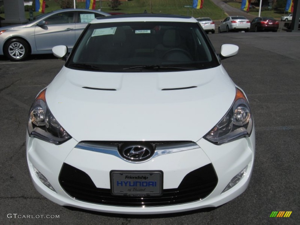 2012 Veloster  - Century White / Gray photo #3