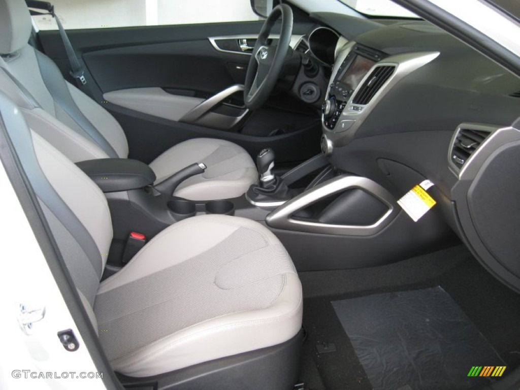 Gray Interior 2012 Hyundai Veloster Standard Veloster Model Photo #54829410