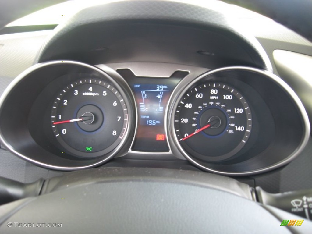 2012 Hyundai Veloster Standard Veloster Model Gauges Photo #54829477